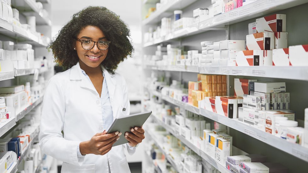 Girl taking medicine