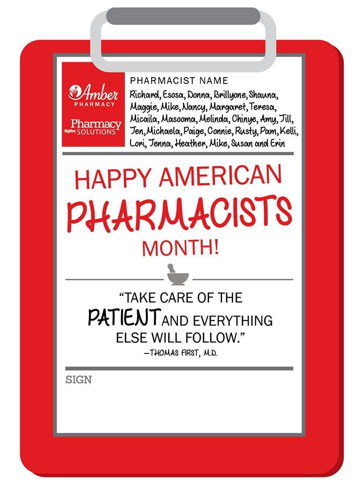 American Pharmacists Month